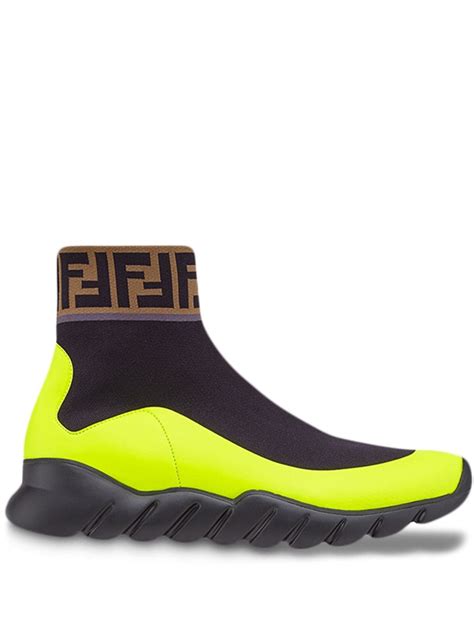 fendi sock style sneakers|fendi sneakers socks men.